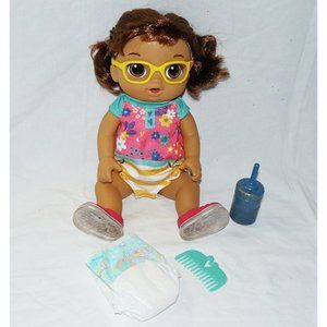 2018 HTF Hasbro Baby Alive Step N Giggle Baby Girl W/ Light Up Shoes Works